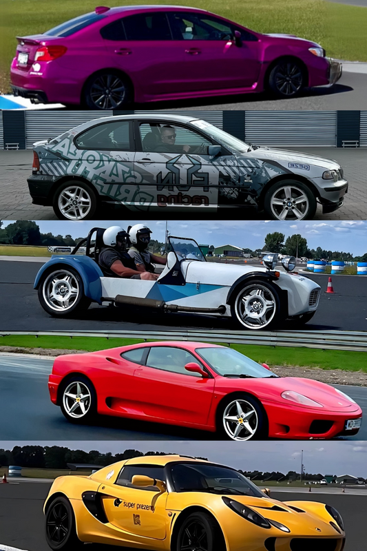 Ferrari vs Lotus vs Subaru vs GKD vs BMW